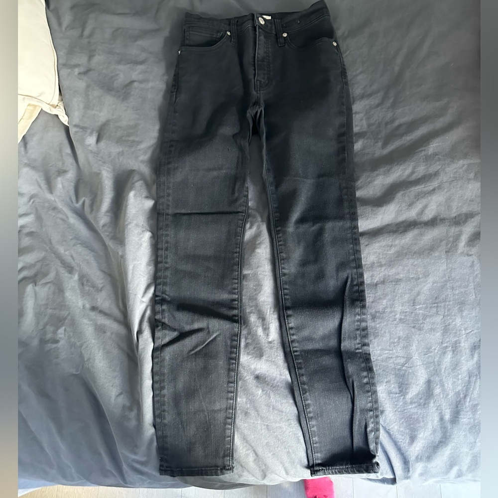 Madewell skinny black jeans size 27